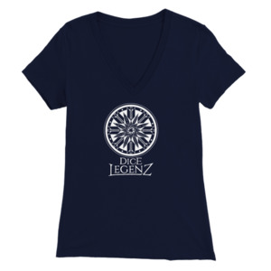Dice Legenz Royal Seal - Premium Womens V-Neck T-shirt Dice Legenz