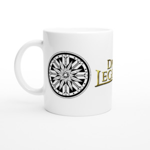 Products: Dice Legenz Gold Logo with Royal Seal (11oz Ceramic Mug) Dice Legenz