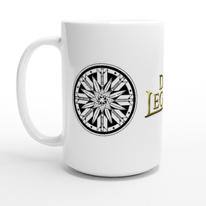 Dice Legenz Gold Logo with Royal Seal (Large 15oz Ceramic Mug) Dice Legenz