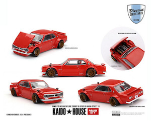 Diecast Collectables Nz: Kaido House 175 Nissan Skyline 2000GT-R (KPGC 10) Kaido Street V1 Diecast Collectables