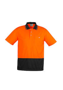 Polos: Unisex Hi Vis Basic Short Sleeve Polo