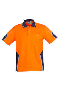 Screen Printing Embroidery Services Casual Clothing: Mens Hi Vis Squad Short Sleeve Polo