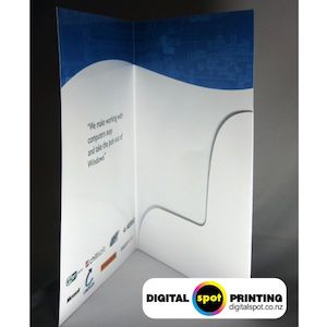 Products: Presentation Folder Printing Digital Spot Printing Auckand
