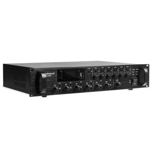 Products: Mixer amplifier 6 zones,100V, 19", 3U, 500W (MX-5006M) - Artsound - Digital World