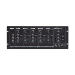 Products: 4 Zone Audio Mixer, black (MIKS6.4) - Artsound - Digital World