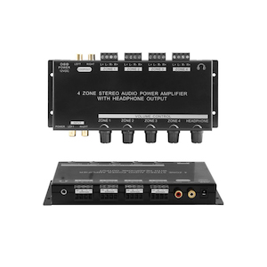 Products: Stereo Audio Power Amplifier 4 Zone 1 Source Arco - Digital World