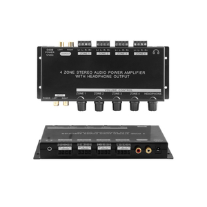 Products: Stereo Audio Power Amplifier 4 Zone 1 Source Arco - Digital World