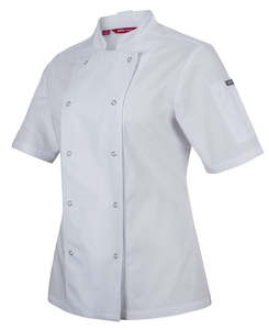 Medical: JB's Ladies Short Sleeve Snap Button Chef Jacket - 5CJS1