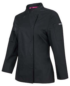 Medical: JB's Ladies Long Sleeve Snap Button Chef Jacket - 5CJL1