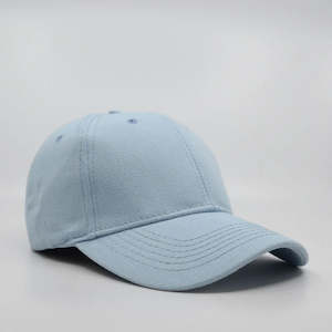 Headwear: 6 Panel Brushed Cotton Cap - 6009