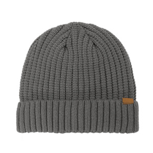 Rib Knitted Cuffed Beanie - B2200
