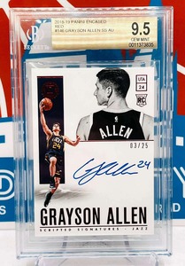 Graded Cards: Panini Encased 2018-19 Red Rookie Auto BGS 9.5