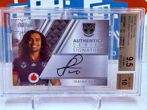Graded Cards: NRL Traders 2019 Authentics Series Signature #/170 BGS 9.5