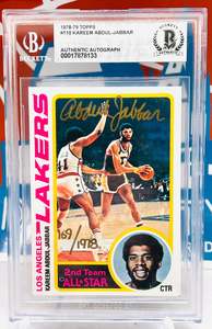 Graded Cards: Topps 1978-79 Authentic Autograph BGS Authenticated #/1978