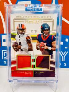 Nfl 3: Panini Immaculate 2023 Dual Jerseys Gold #/10