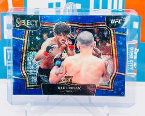 2023 Panini Select UFC- Rookie Octagonside Blue Disco Prizm/49