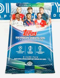Single Packs: Topps UEFA Club Competitions 2025-26 Hobby Pack