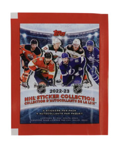 Single Packs: Topps NHL Hockey 2022-23 Sticker Collection Pack