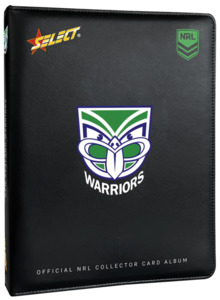 Official NRL Warriors Logo Collector Card Album