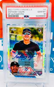 2023 Topps Chrome Logofractor SP Autograph /25 PSA 10