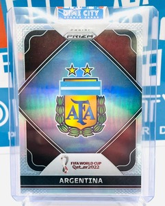 Soccer Singles: 2022 Prizm World Cup Qatar Team Badges Logo Silver