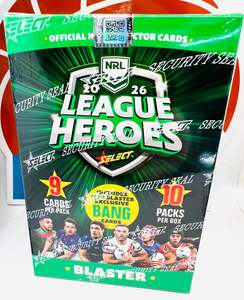 Boxes: Select NRL Heroes 2026 Blaster Box (LIMITS APPLY)