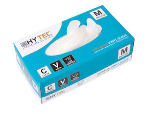 Clear Vinyl Low Powder Disposable Gloves