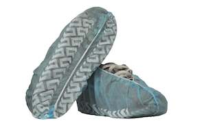 Disposable Clothing: Blue Polypropylene Overshoe + Non Skid Sole