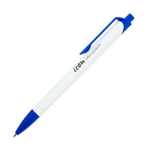 Pens: Icon Triangular Barrel Ballpoint Pen Blue