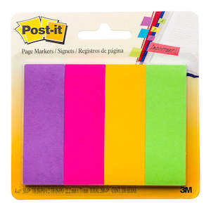 Post Its And Paper: Post-it Page Markers 671-4AU 22x73mm Jaipur, Pack of 4