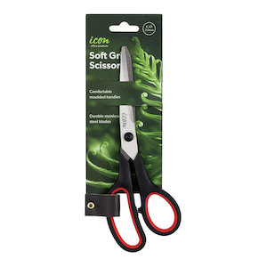 Scissors Utility Knifes: Icon Scissor Soft Grip 8.5 Inch Black Handle