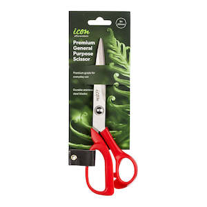 Scissors Utility Knifes: Icon Scissor Premium 8 Inch Red Handle