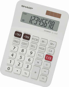Calculators: Sharp Calculator Tax EL-330FB Desktop Twin Power