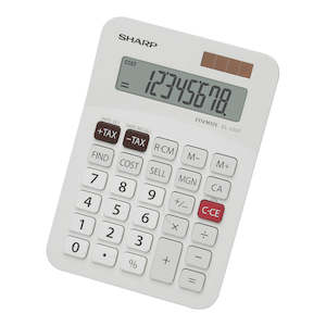 Calculators: Sharp EL-330FB Twin Power Desktop Tax Calculator