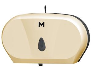 Double Jumbo Roll Dispenser Gold 2 roll capacity (1 dispenser)