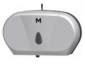 Toilet Paper Paper Towels And Dispensers: Double Jumbo Roll Dispenser Silver 2 roll capacity (1 dispenser)