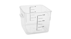 Rubbermaid: Rubbermaid Square Storage Container, 5.7L, Clear