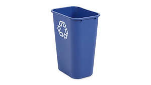 Waste Management: Rubbermaid Deskside Recycling Container 39L - Blue