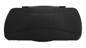Waste Management: Rubbermaid Executive Slim Jim Hinged Lid Black