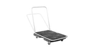 Material Handling: Rubbermaid Triple Trolley with Straight Handle, Utility Duty