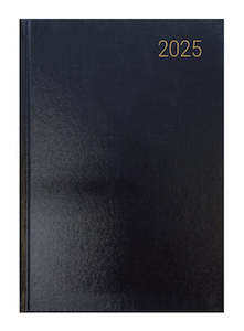 NXP 2025 Diary Day To Page Hardcover Appointment A5 Black