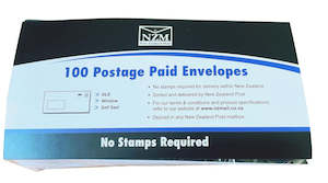 Stationary: NZM Prepaid Window Envelope Self Seal DLE 114mm x 225mm White Box 100