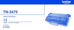 Brother Laser Toner Cartridge TN3475 Black