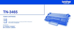 Brother Laser Toner Cartridge TN3465 Black