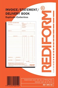 Rediform Invoice Statement Delivery Book Duplicate R/INV/D2 50 Leaf