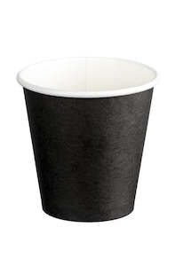 Single Wall PE Paper Cups - Black, 4oz, 120ml (1000) *62mm Diameter
