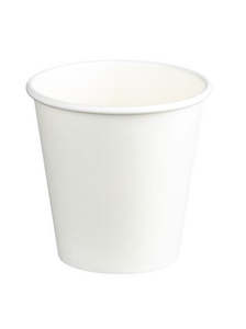 Single Wall PE Paper Cups - White, 6oz, 230ml (1000) 80mm Diameter