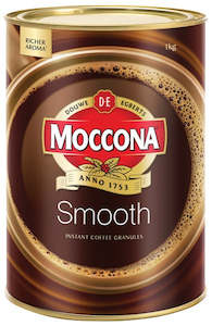 Moccona Smooth Instant Granulated Coffee Tin 1kg