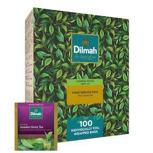 Dilmah Green Jasmine Foil Enveloped Tea Bags Pack 100