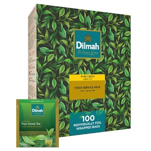Tea: Dilmah Natural Green Enveloped Tea Bags Pack 100